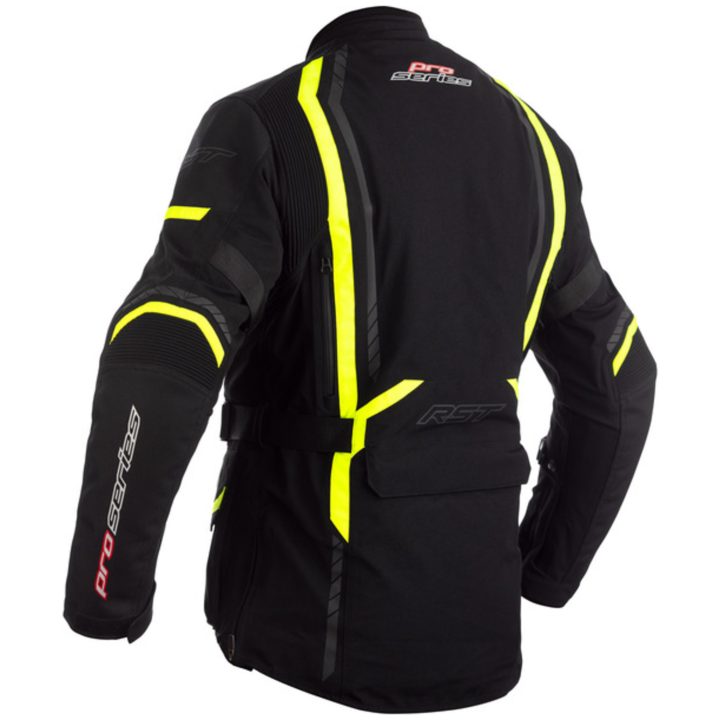 RST MC-Jakke Pathfinder CE Sort/Neongul L – billede 3