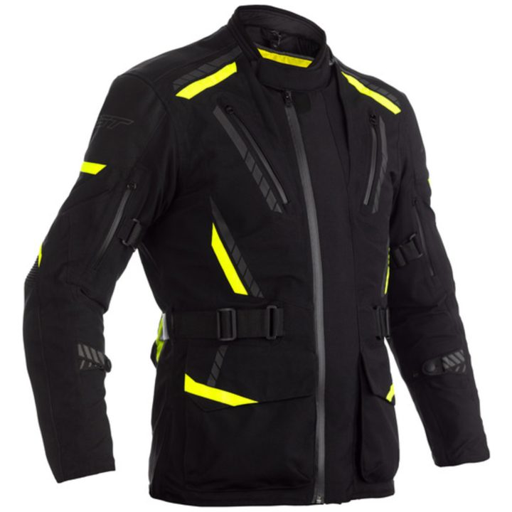 RST MC-Jakke Pathfinder CE Sort/Neongul L – billede 2