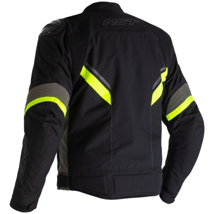 RST MC-Jakke Sabre Airbag Sort/Grå/Neongul M – billede 6