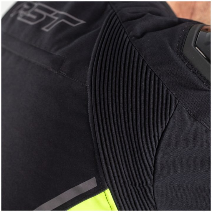RST MC-Jakke Sabre Airbag Sort/Grå/Neongul M – billede 4