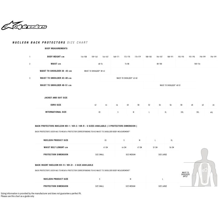 Rygbeskytter Nucleon Kr-3 Sort/Rød ALPINESTARS Medium – billede 2