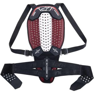Rygbeskytter Nucleon Plasma Sort/rød/hvid ALPINESTARS