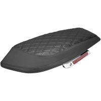 Saddlebag Lid Covers - Lattice - Carbon Fiber - Black Stitch - FLH/FLT 23-25