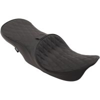 Sadel 2-Up Touring Low Profile Læder Sort DRAG SPECIALTIES
