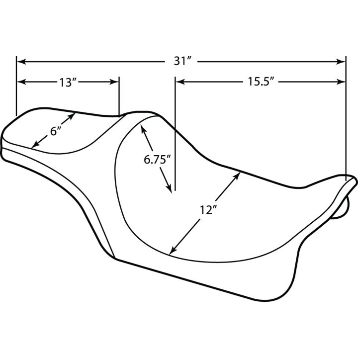 Sadel Pradator III Sort DRAG SPECIALTIES Glat – billede 2
