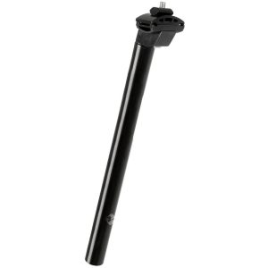 Sadelstolpe svart 25,4mm 350mm Med alum huvud