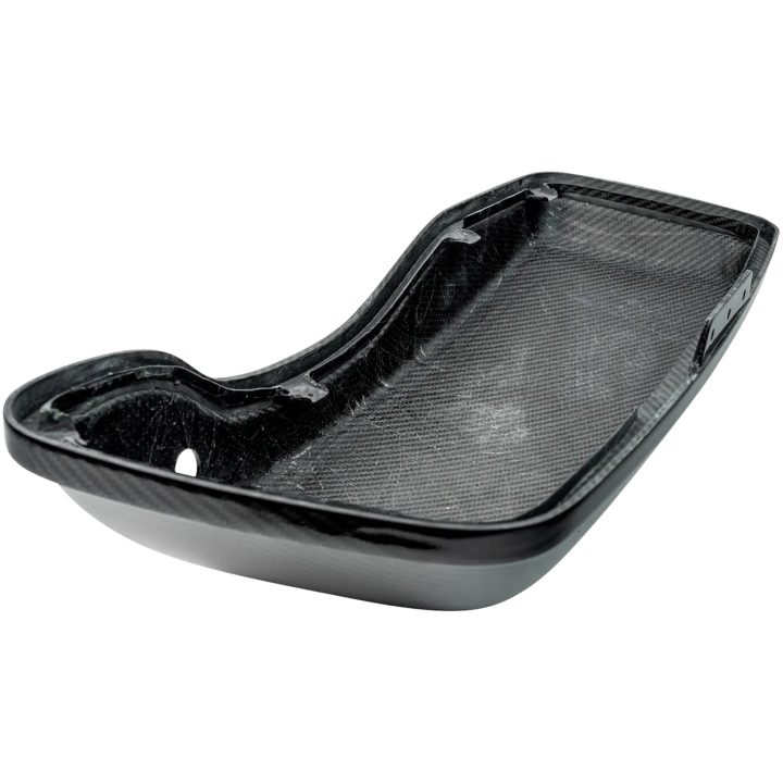 Sadeltaskelåg Kulfiber Sort Blank SLYFOX – billede 2