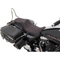 Sæde Extended Reach Predator Iii Sort/rød DRAG SPECIALTIES