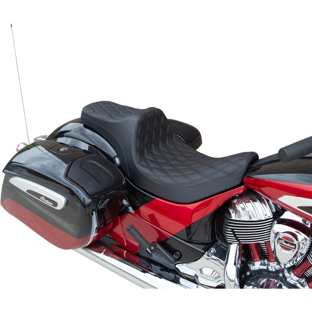 Sæde Ez Glide Ii Lavprofil Sort Læder Touring DRAG SPECIALTIES Sæde
