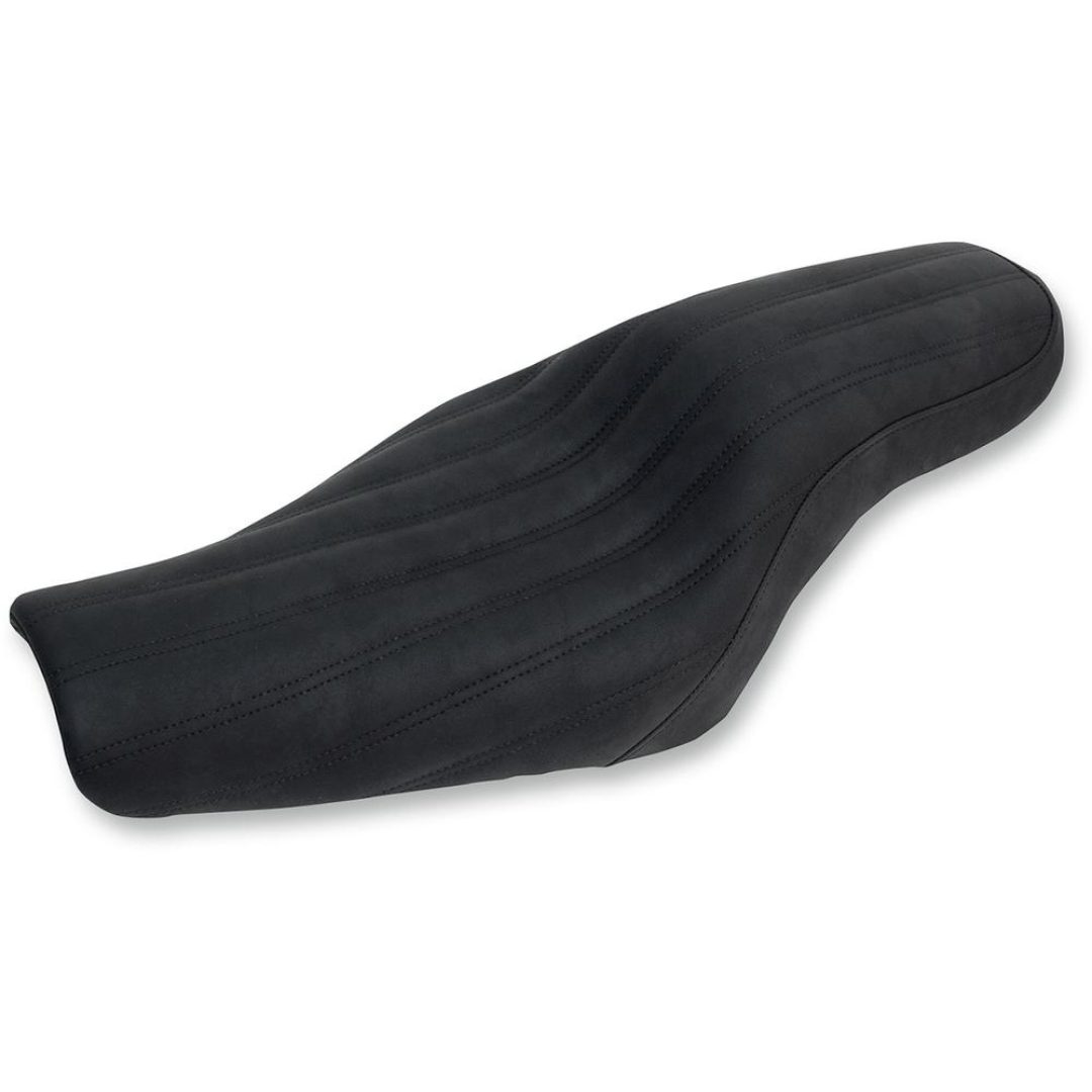 Sæde Knuckle 2-UP Sort SADDLEMEN Ribbet / Sort