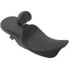Sæde Low Profile Touring Sort DRAG SPECIALTIES Diamond Stitch – miniature 3