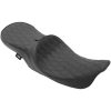 Sæde Low Profile Touring Sort DRAG SPECIALTIES Diamond Stitch – miniature 1