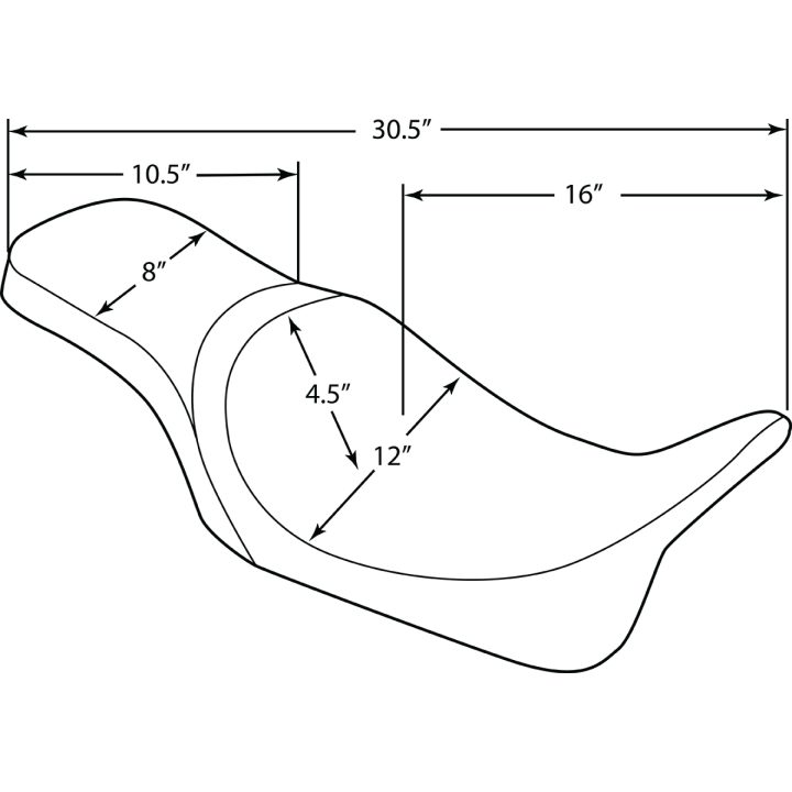 Sæde Predator 2-UP Sort Drag Specialties – billede 2