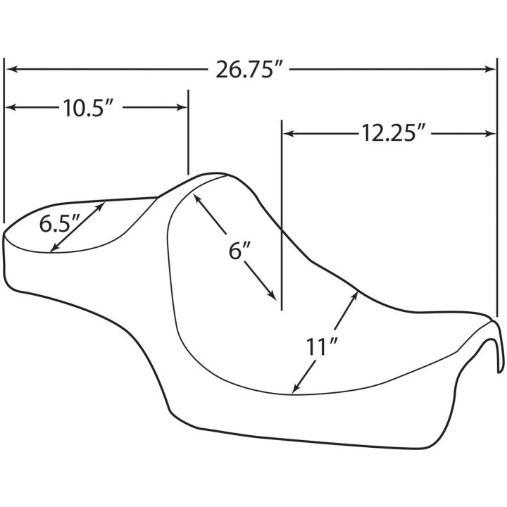 Sæde Predator III Sort DRAG SPECIALTIES – billede 5