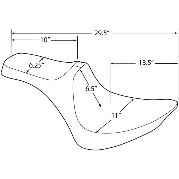 Sæde Predator III Sort DRAG SPECIALTIES – billede 2