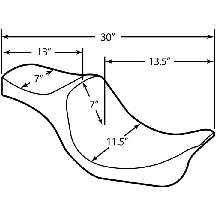 Sæde Predator III Sort DRAG SPECIALTIES Glat – billede 2