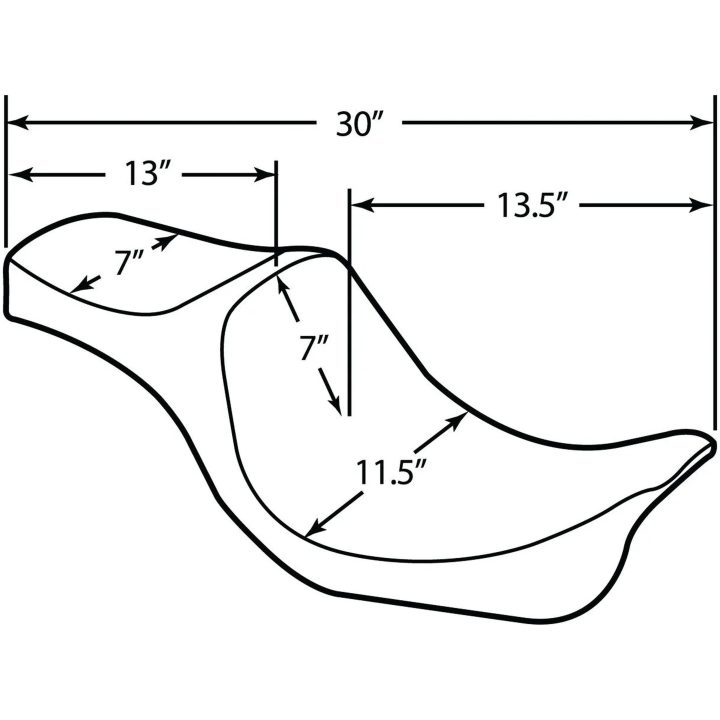 Sæde Predator III Sort DRAG SPECIALTIES Glat – billede 5