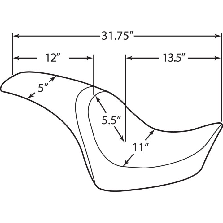 Sæde Predator Sort Drag Specialties Glat – billede 2