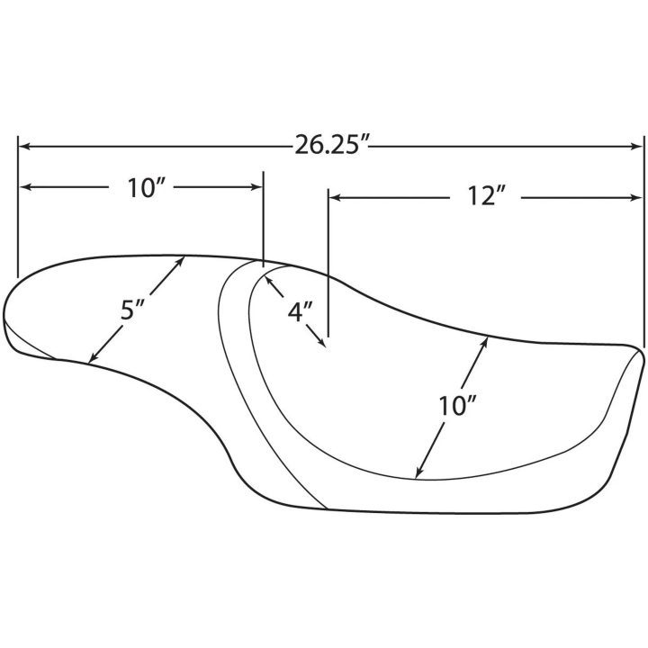 Sæde Predator Sort Drag Specialties Glat – billede 5