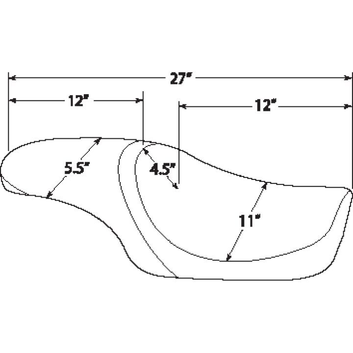 Sæde Predator Sort Drag Specialties Glat – billede 2