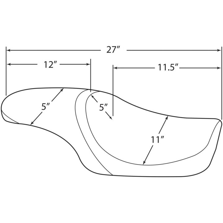 Sæde Predator Sort Drag Specialties Glat – billede 3