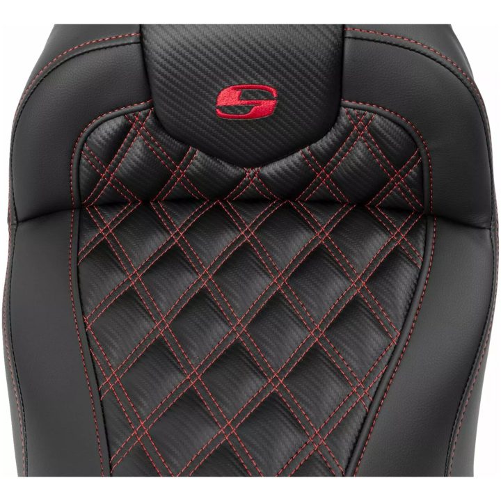 Sæde Roadsofa Lattice Stitch Sort Læder SADDLEMEN – billede 2