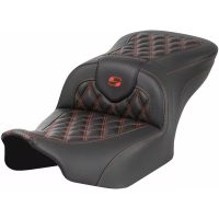 Sæde Roadsofa Lattice Stitch Sort Læder SADDLEMEN