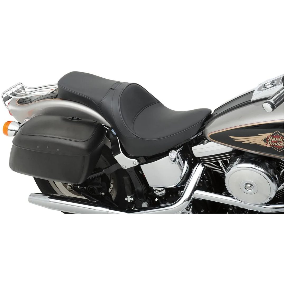 Sæde Sort Læder Solo-style Et-delt DRAG SPECIALTIES Standard – billede 5