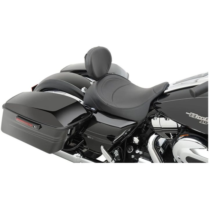 Sæde Sort Solo Med Ryglænsbeslag DRAG SPECIALTIES SEAT SOLO DBR MLD 8-14FL – billede 3