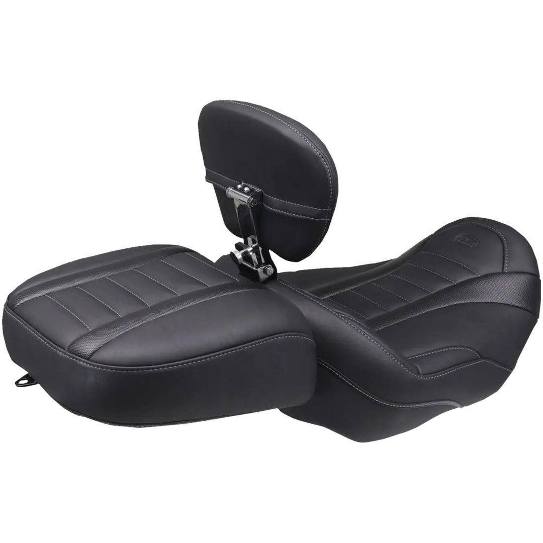 Sæde Wide Deluxe Touring Passenger Sort/Grå MUSTANG – billede 2