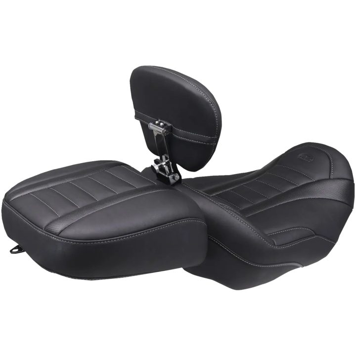 Sæde Wide Deluxe Touring Passenger Sort/Grå MUSTANG – billede 2