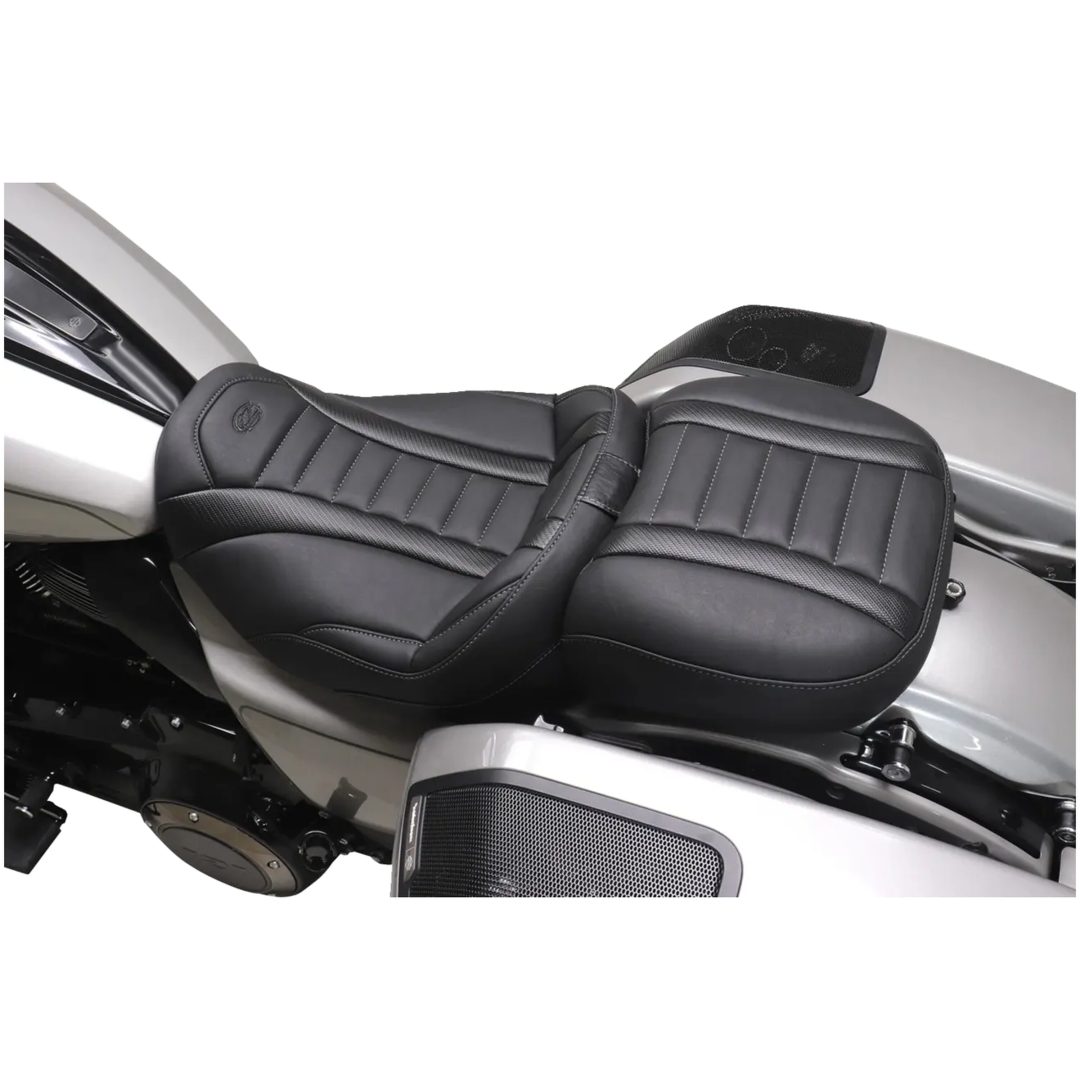 Sæde Wide Deluxe Touring Passenger Sort/Grå MUSTANG – billede 5