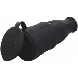 Samlemuffe, Med jord, Sort, 16A, 250V, IP44 MALMBERGS