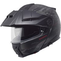 Schuberth Hjälm E2 Atlas mattsvart/röd, 53 XS