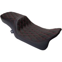 Seat Predator 2-Up Vinyl Dbl Diamond Red Stitch FLH 2008-23