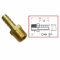 SeaX, bränslekoppling Universal 1/4 NPT x 1/4