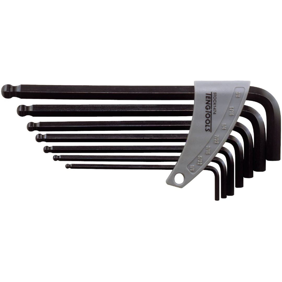 Sekskantnøgler i sæt 1475 / 1474 Teng Tools Sekskantnøglesæt MM 1475