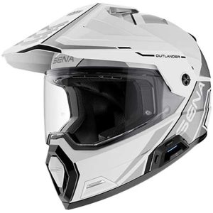 Sena Helmet Outlander Vit, M