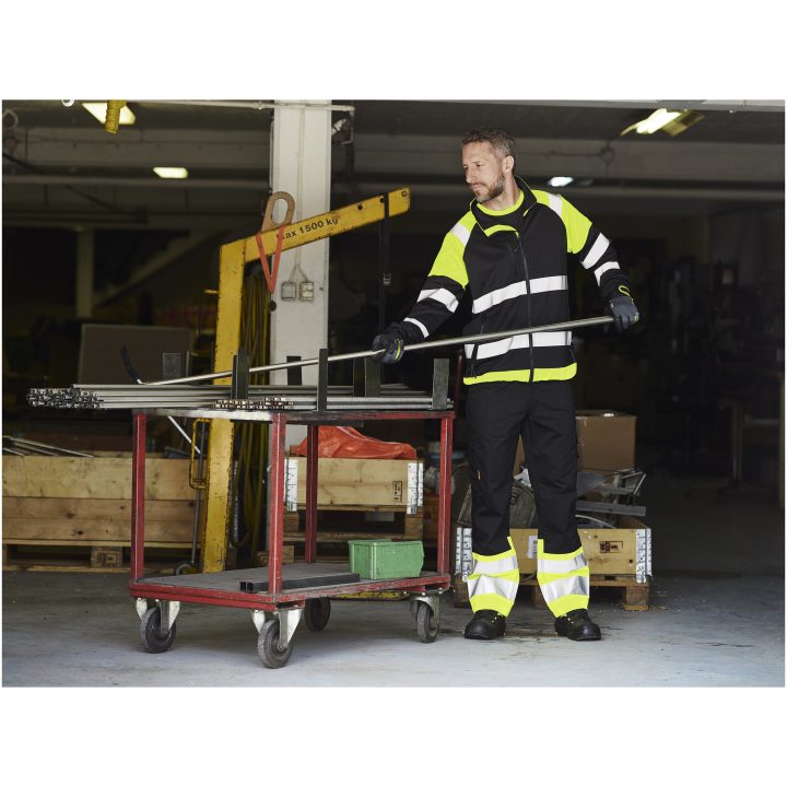 Servicebukser Hi-Vis 2314 Practical Sort/Gul Jobman – billede 5