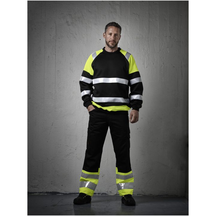 Servicebukser Hi-Vis 2314 Practical Sort/Gul Jobman – billede 8