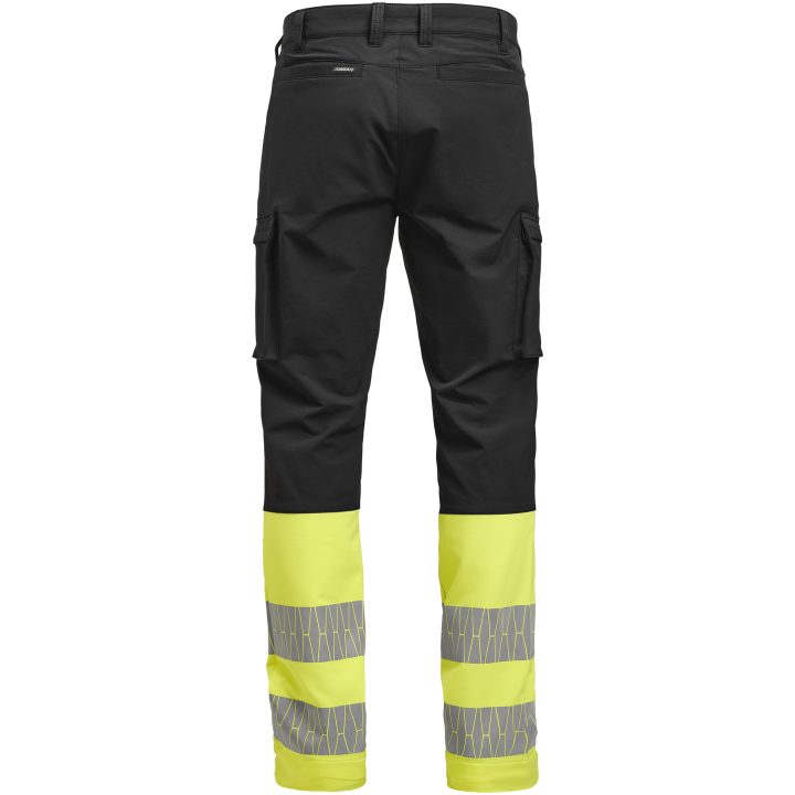 Servicebyxa 2328 Stretch Varsel Svart Gul Jobman – billede 3