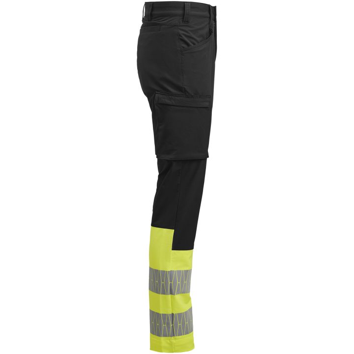 Servicebyxa 2328 Stretch Varsel Svart Gul Jobman – billede 4