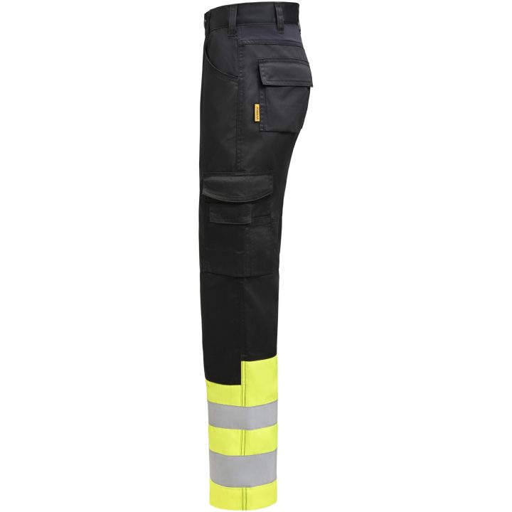 Servicebyxa 2417 Stretch Varsel Svart Gul Jobman – billede 2