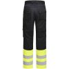 Servicebyxa Dam 2416 Varsel Stretch Svart gul Jobman – miniature 2