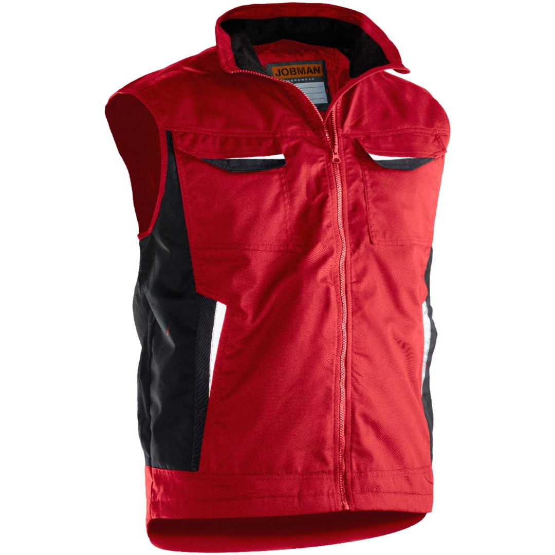 Servicevest Foret 7517 Practical Rød Jobman XXXL