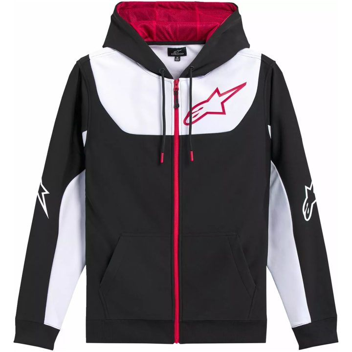 Sessions V3 Zip Hoodie Sort/rød/hvid ALPINESTARS Large – billede 2