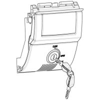 SH58X-SH59X Spare Lock System Black Key SHAD