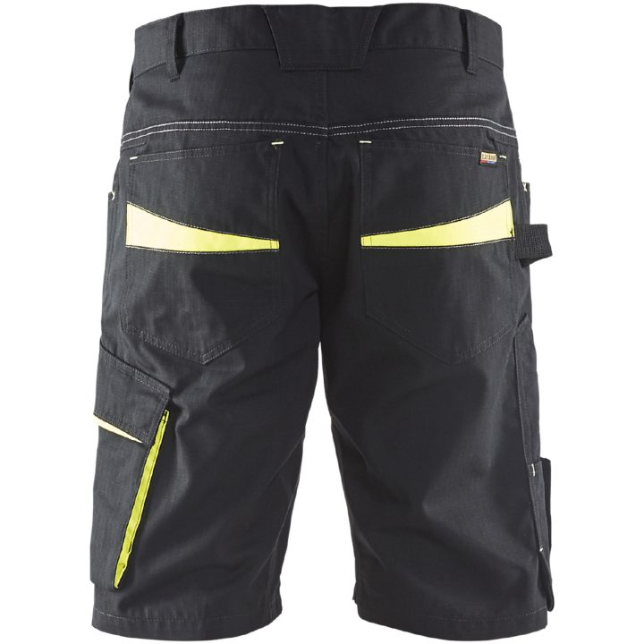Shorts 14991330 Sort / Hivisgul BLÅKLÄDER SHORTS 14991330 SORT/GUL 44 – billede 2