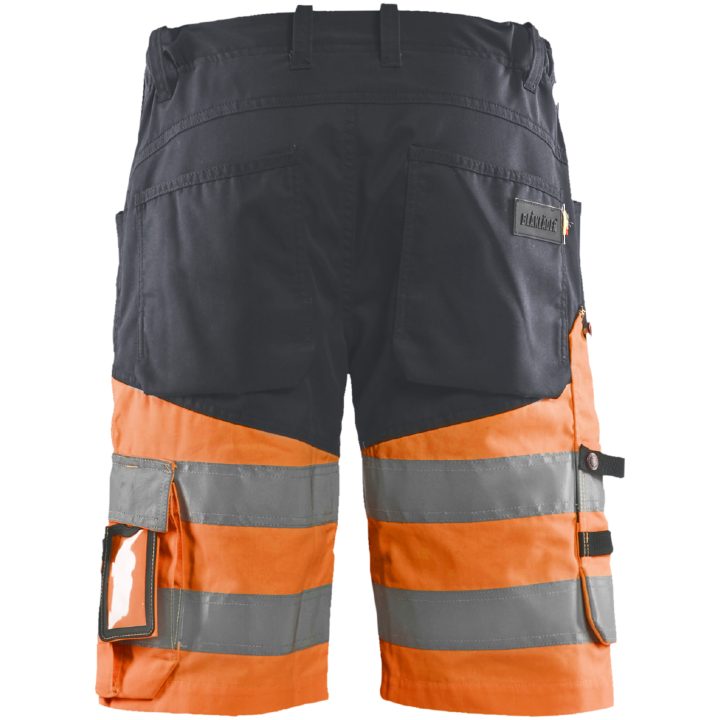 Shorts 15411811 Grå / Hivisorange BLÅKLÄDER SHORTS 15411811 MELLEMGRÅ/O 44 – billede 2