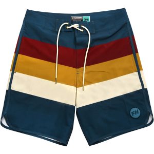 Shorts After Hours Teal Stripe Blå/Beige Fasthouse